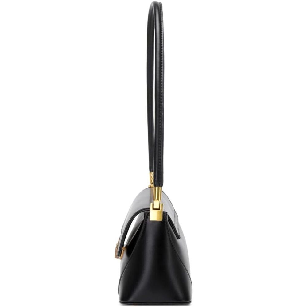 Women Black Imported Vintage Retro Classic Cute Hobo Tote Mini Clutch Bags - Picture 3 of 4